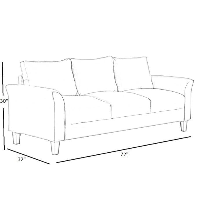 Homeify Swiss Wooden 5 Seater 3+2 Sofa Set for Living Room (Premium Velvet,Light Grey)
