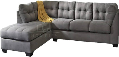 Homeify Fox Fabric 6 Seater L Shape Sofa Set for Living Room Fabric 6 Seater Sofa  (Finish Color - Grey, DIY(Do-It-Yourself)