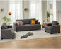Homeify Carlos 6 Seater Fabric Sofa for Living Room Fabric 3 + 2 + 1 Sofa Set  (Grey, DIY(Do-It-Yourself)