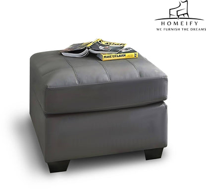 Homeify Fox Fabric 6 Seater L Shape Sofa Set for Living Room Fabric 6 Seater Sofa  (Finish Color - Grey, DIY(Do-It-Yourself)