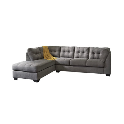 Homeify Fox Wooden 6 Seater Fabric L Shape Sofa Set for Living Room (Premium Velvet,Right Side,Grey)