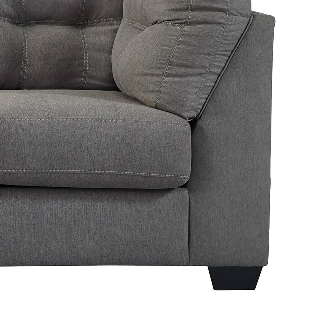 Homeify Fox Wooden 6 Seater Fabric L Shape Sofa Set for Living Room (Premium Velvet,Right Side,Grey)