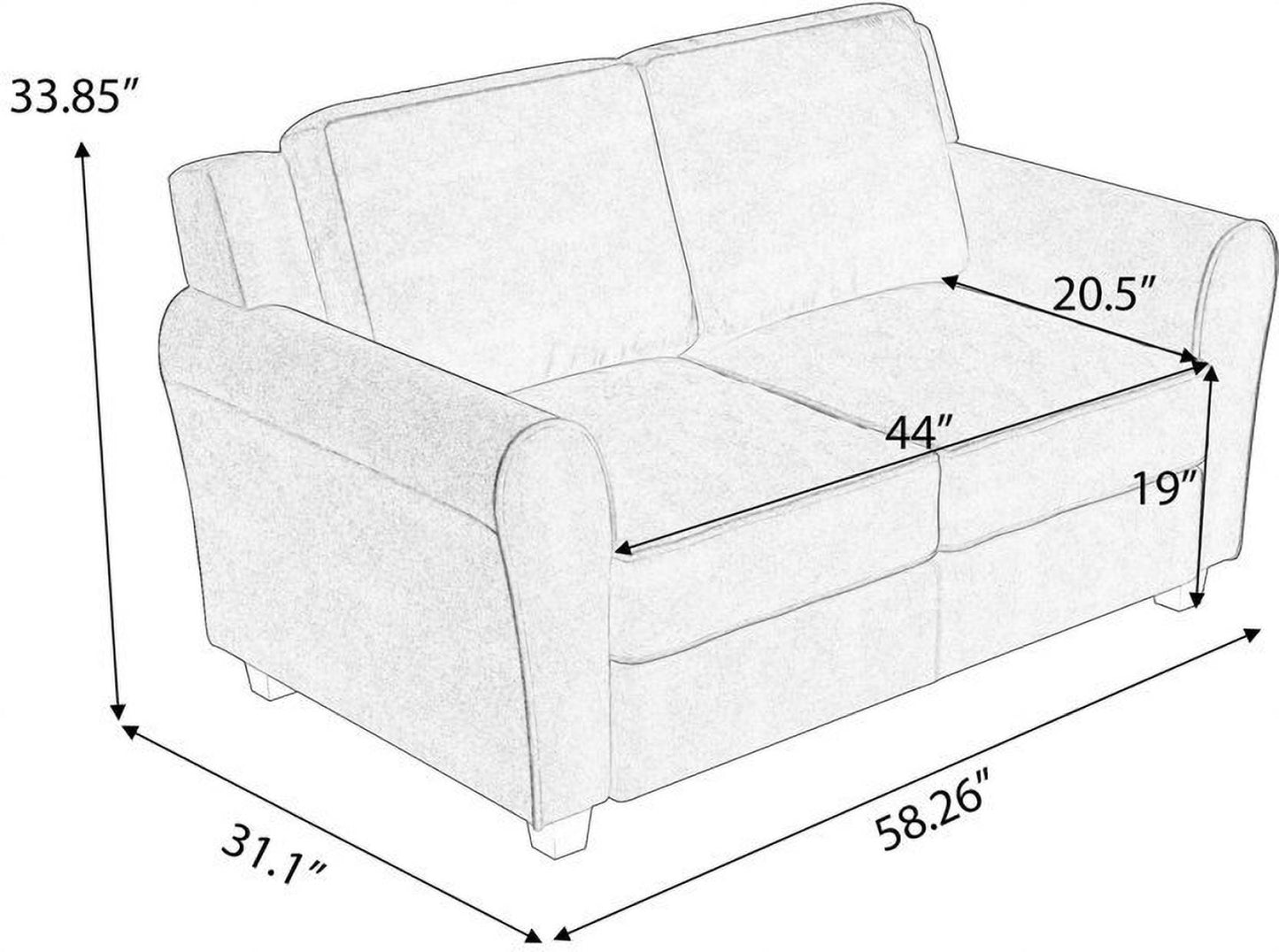 Homeify Ewan 5 Seater Modern Comfy Sofa Set for Living Room Fabric 3 + 2 Sofa Set  (Grey, DIY(Do-It-Yourself)