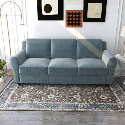 Homeify Ewan 5 Seater Modern Comfy Sofa Set for Living Room Fabric 3 + 2 Sofa Set  (Grey, DIY(Do-It-Yourself)