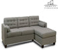 Homeify Arya 4 Seater Fabric Living Room Sofa Set Fabric 3 + 2 Sofa Set  (Grey, Pre-assembled)