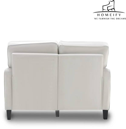 Homeify Nirvan 3 Seater Fabric Upholstered Sofa Set for Living Room Fabric 3 Seater  Sofa  (Finish Color - White, DIY(Do-It-Yourself)